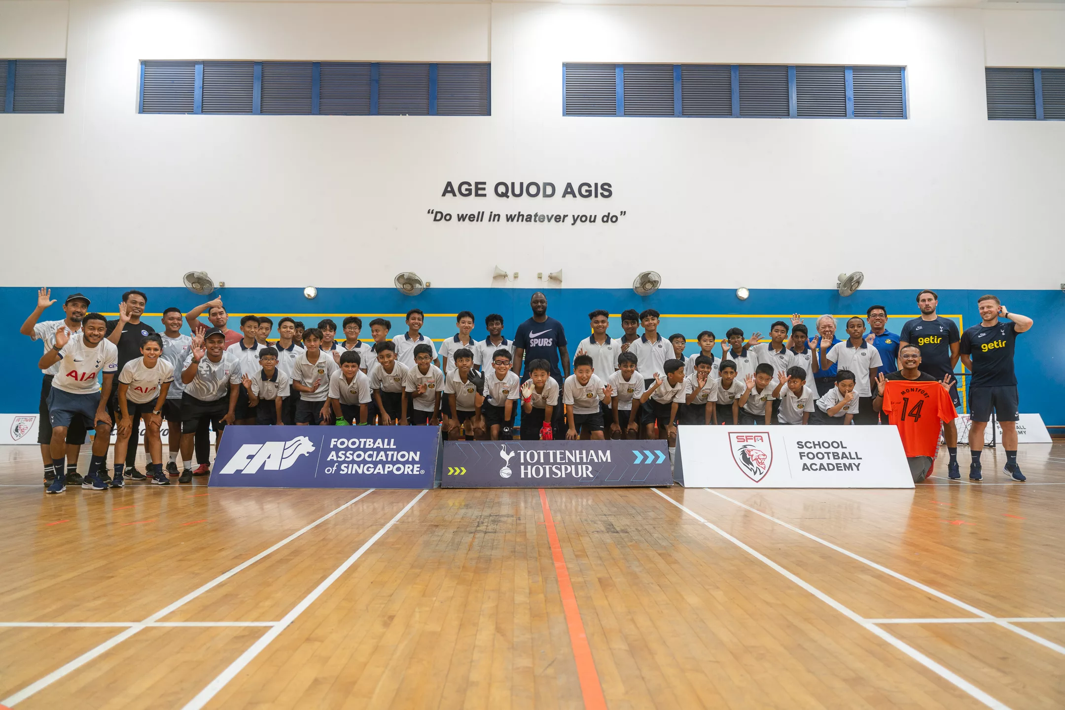 TOTTENHAM HOTSPUR DELIGHT YOUNG FOOTBALLERS AT CLINIC AHEAD OF